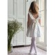 Grace Dress with Pearl Hand Smocking and Silk Sash