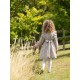 Anna Pavlova Dress Secret Garden Linen with Sweet William Hand Smocking Anna Pavlova Dress Secret Garden Linen with Sweet William Hand Smocking