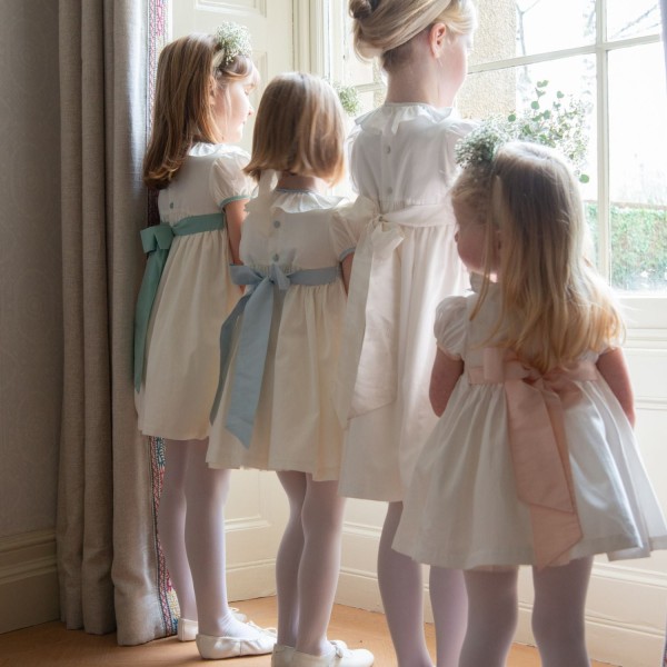 Diana Special Occasion Dress with Seashell Hand Smocking