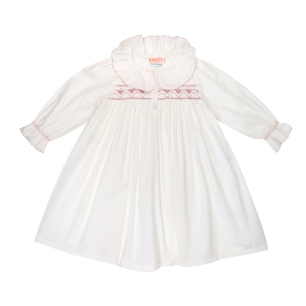 Nightingale Girl's Dress Moonstone with Kir Royale Hand Smocking Nightingale Girl's Dress Moonstone with Kir Royale Hand Smocking