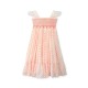 Rachel Carson Girls Dress Pack a Punch Plumetti with Big Top Hand Smocking