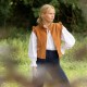C J Walker Waistcoat Butterscotch Needlecord with Spiced Vanilla Hand Smocking Edition 5