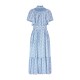 Colette Dress Passionflower Trellis with Delphinium Blue Hand Smocking Colette Dress Passionflower Trellis with Delphinium Blue Hand Smocking