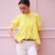 Scholl Summer Blouse Lemon Drop Lawn with Chalk Hand Smocking Edition 66